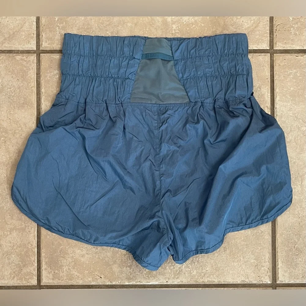Free People Movement The Way Home Running Shorts w/High Smocked Waist, Size M - Picture 4 of 7